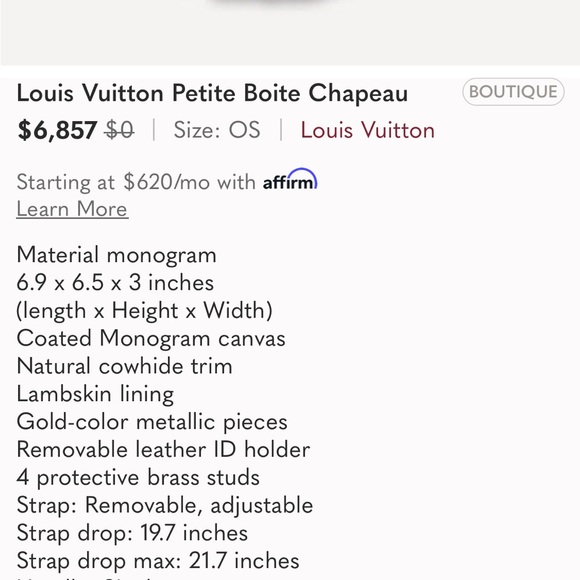 Louis Vuitton Petite Boite Chapeau Bag - Picture 5 of 11